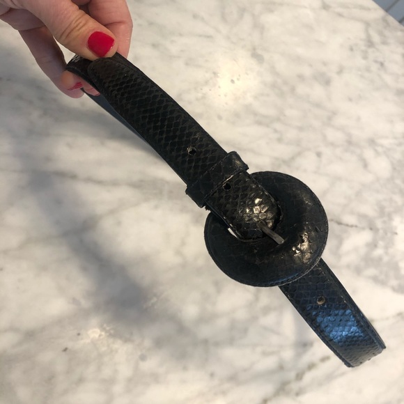 Like-New DAME Genuine Snakeskin Belt, Size M main image 9